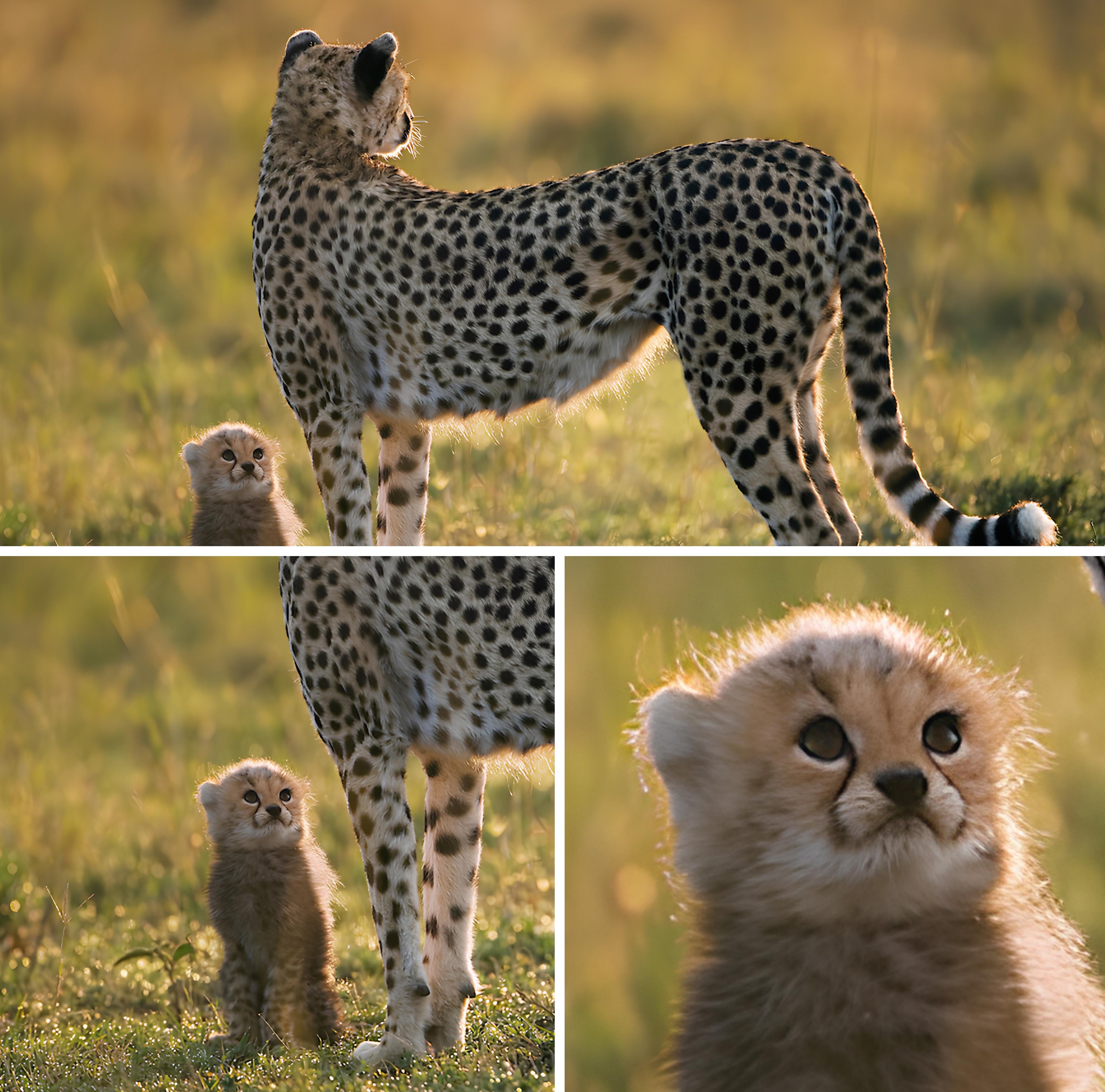 Cheetah Mom with Scared Cub  -Thank you. I will never forget this. I would fight for you leopard.jpg