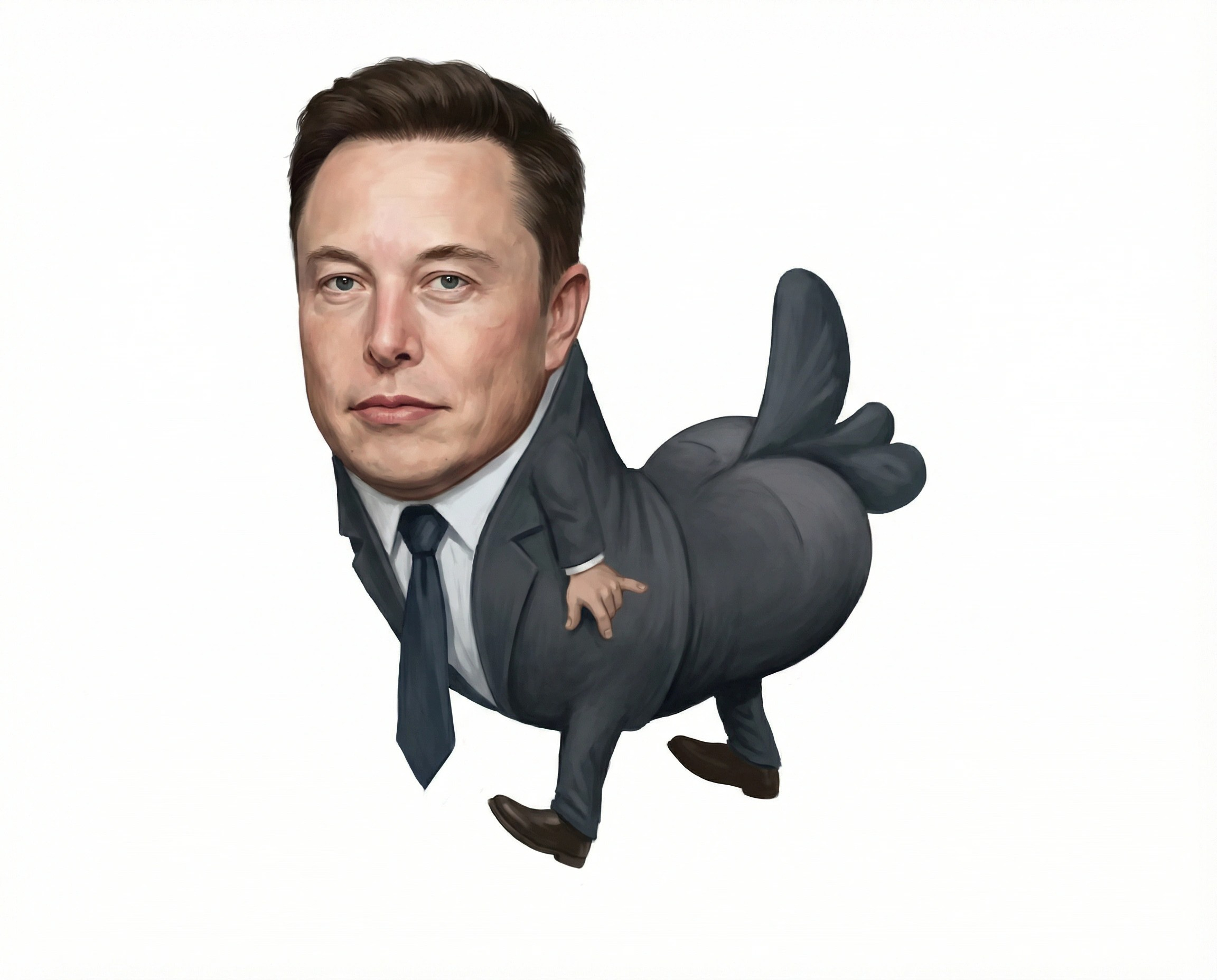 elon musk suit dickbutt