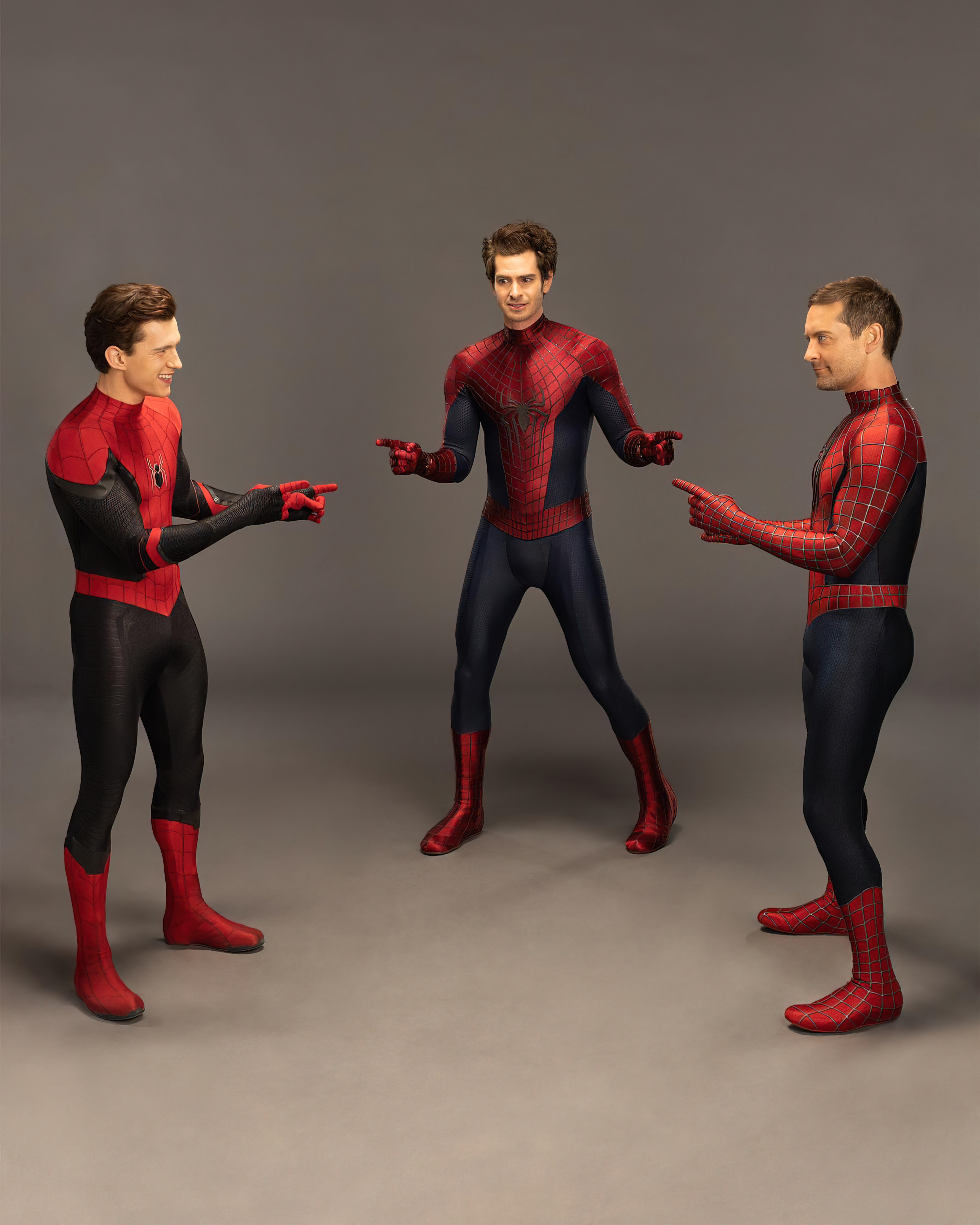 Spider-Man Pointing At Spider-Man Pointing At Spider-Man IRL Template - Tobey Mcguire, Andrew Garfield, Tom Holland.png