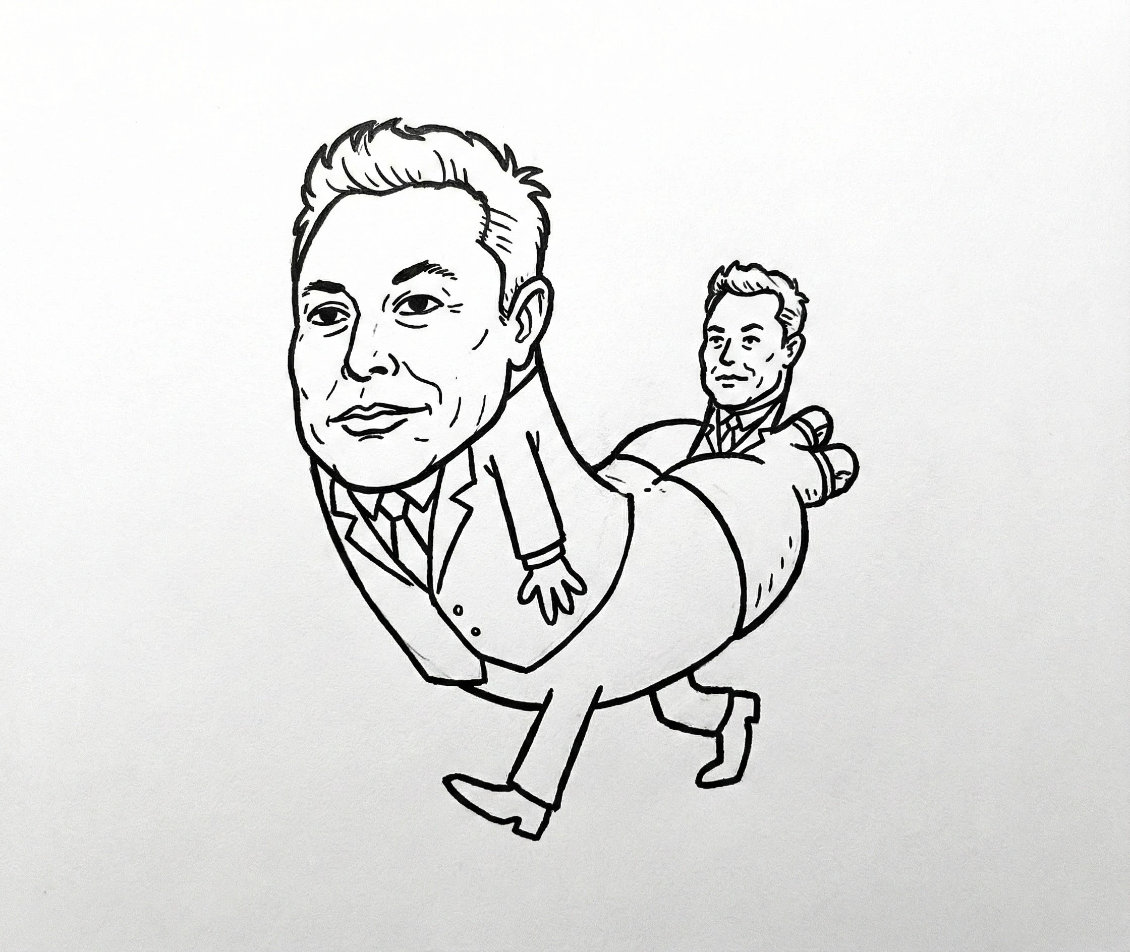 elon double dickbutt
